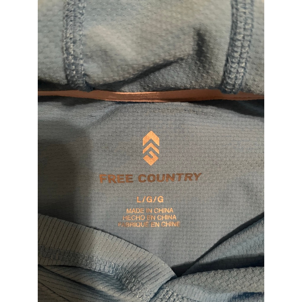 Free Country~Men’s Blue Micro-Tech Hoodie~ L - Picture 7 of 7